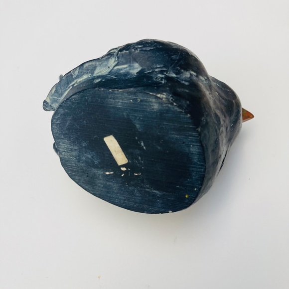 Sweet Bird Candle Holder Smiling Blackbird Cute Vintage Home Decor 4”  Adorable - Picture 2 of 8